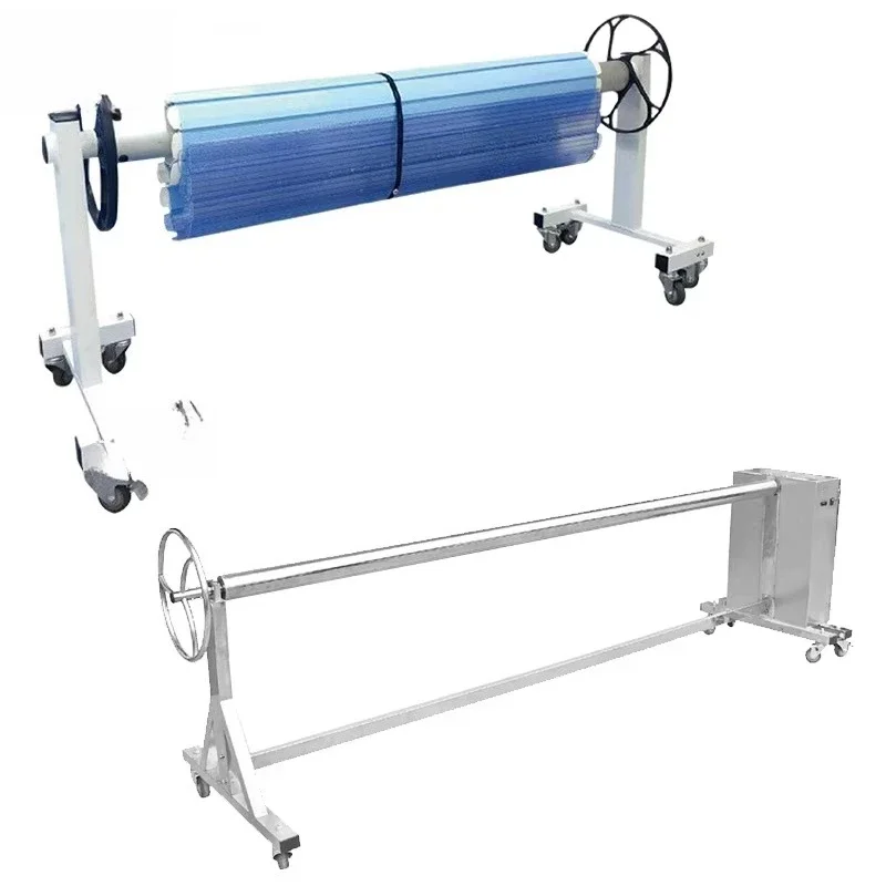 Swimming Pool Cover and Reel Automatic Rewind Bathtub Reel Dust Insulation Cover