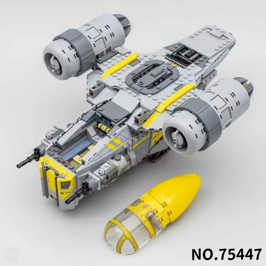 Home Decor 930pcs Star Interstellar Mandalorian's Iconic Ship The Razor Crest Building Blocks Birthday Gifts - view 5