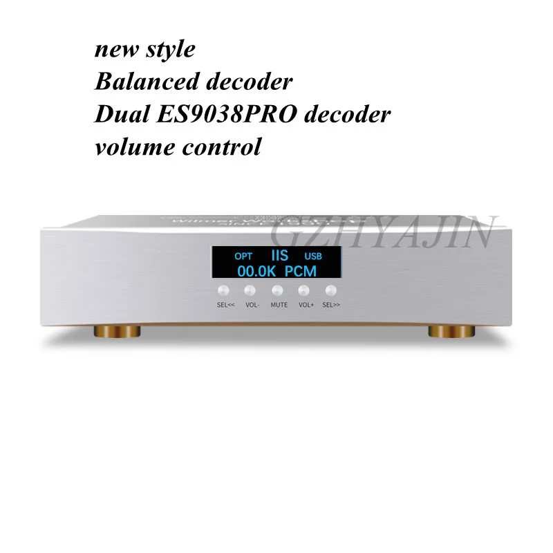 The new balanced decoder dual ES9038PRO decoder volume control