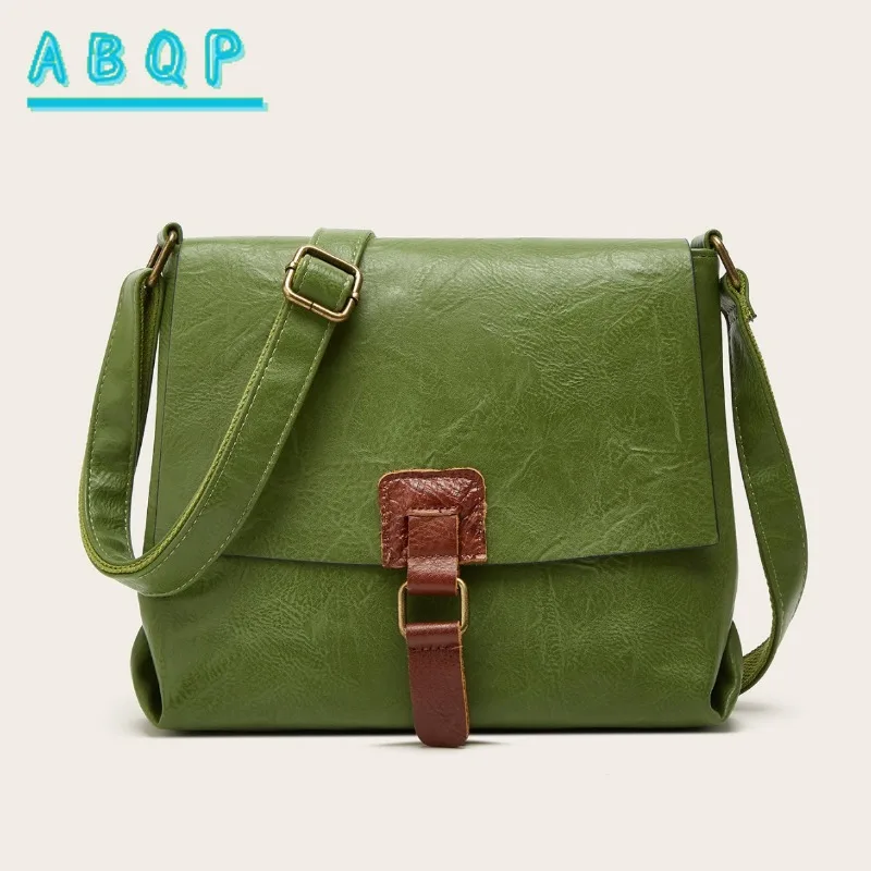 

Сумка через плечо, новая модная женская сумка-мессенджер из мягкой кожи в стиле ретро, повседневная сумка через плечо, большая вместимость