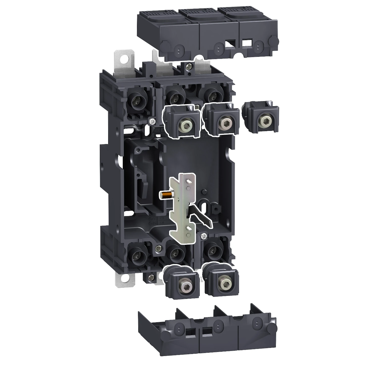 Lv429289 plug-in kit, ComPact NSX100/160/250, 3 poles