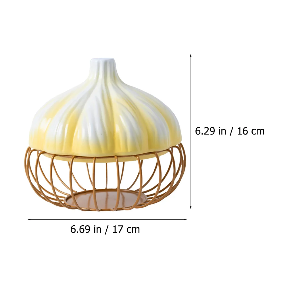 

Garlic Gadget Home Accessories Kitchen Produce Organizer Pot Container Counter Egg Basket