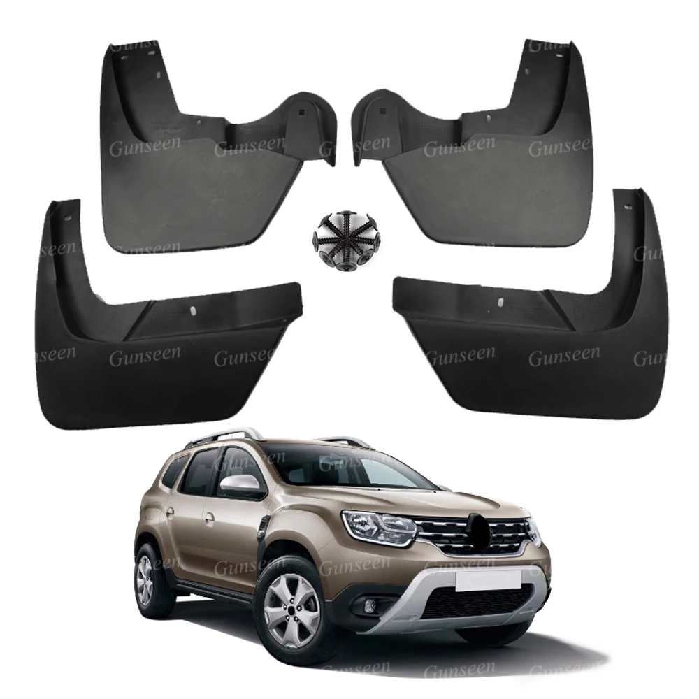 For Renault Dacia Duster Mudguards Car Accessories Front Rear Mudflaps Protectors Scuff Plate Auto Splash Fender 2019 2020 2022