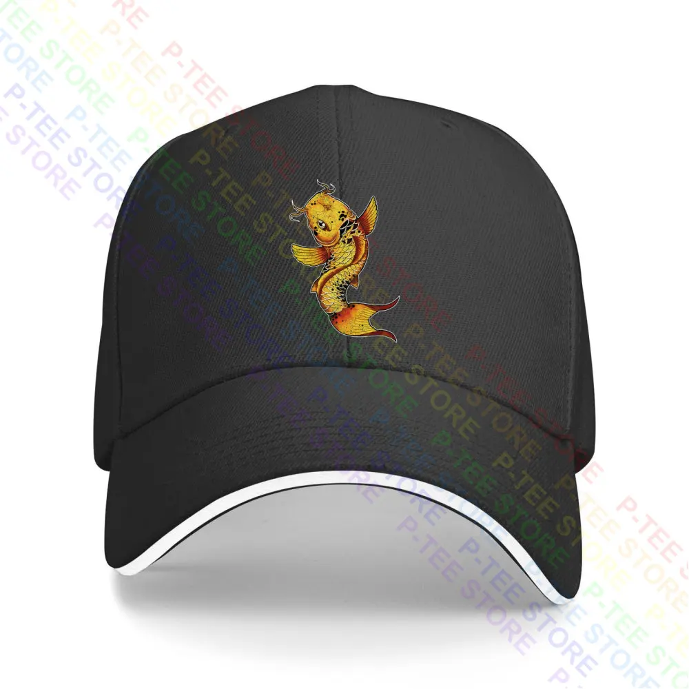 Koi Fish Angler Sea River Catfish Rod Baseball Cap Snapback Caps Knitted Bucket Hat