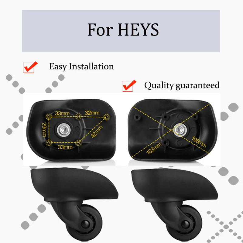 

For HEYS W069 Travel Companion Luggage Wheels – Durable and Quiet Checked Luggage Wheel Replacement Parts