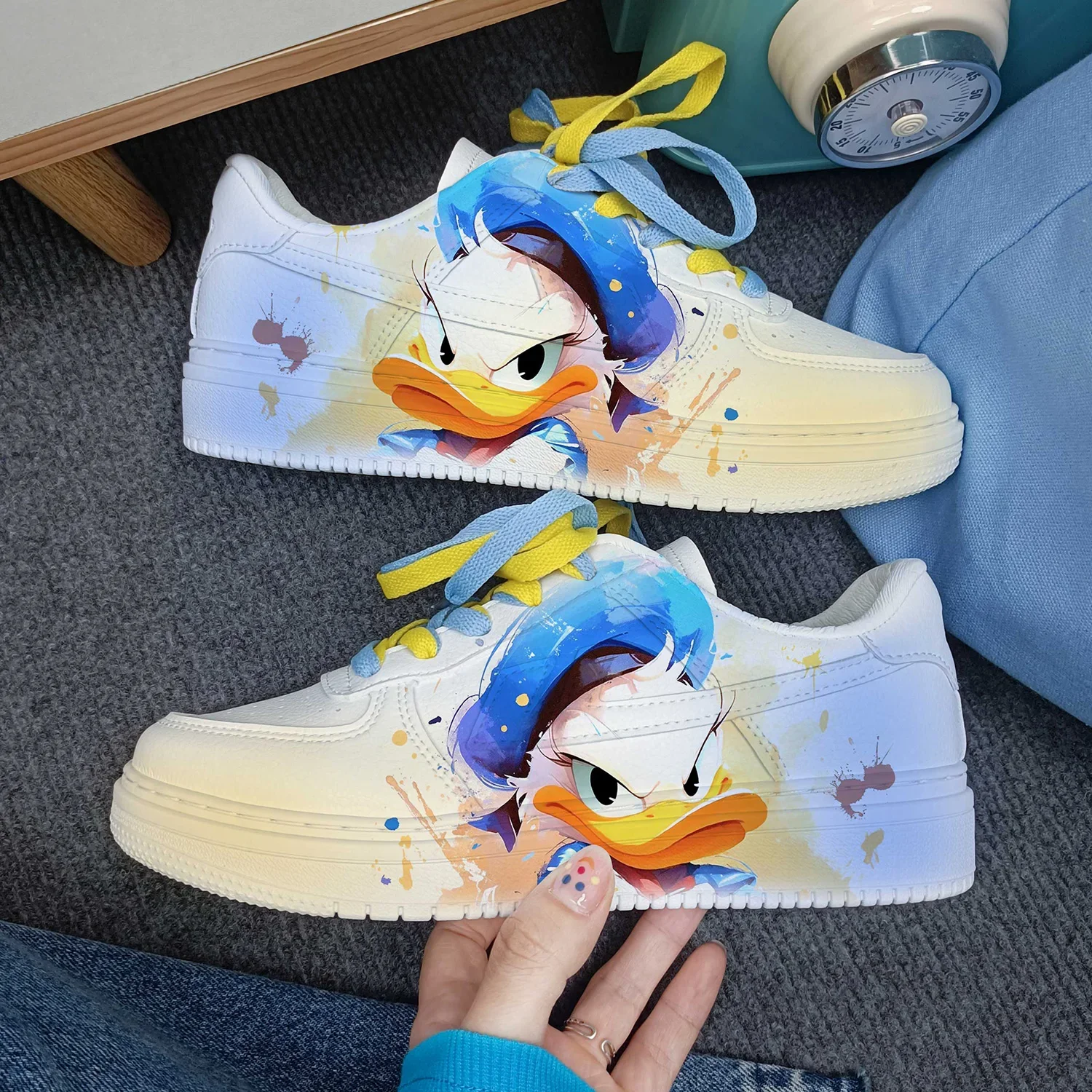 

Новые милые повседневные белые туфли принцессы с героями мультфильмов Диснея, нескользящая спортивная обувь с мягкой подошвой для девочки, подарок