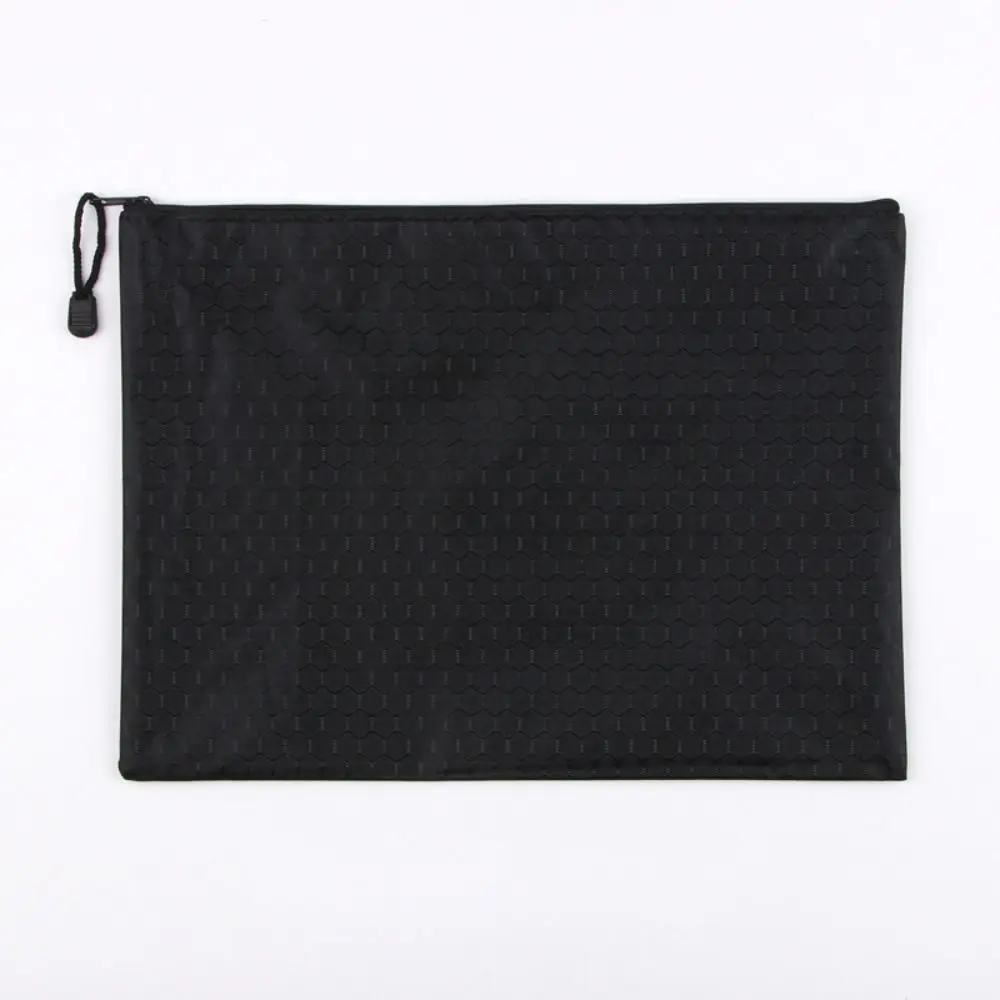 

Color A4 Zipper File Bag Waterproof Portable Stationery Storage Mesh Bag Oxford Cloth Large Capacity Document Bag Student