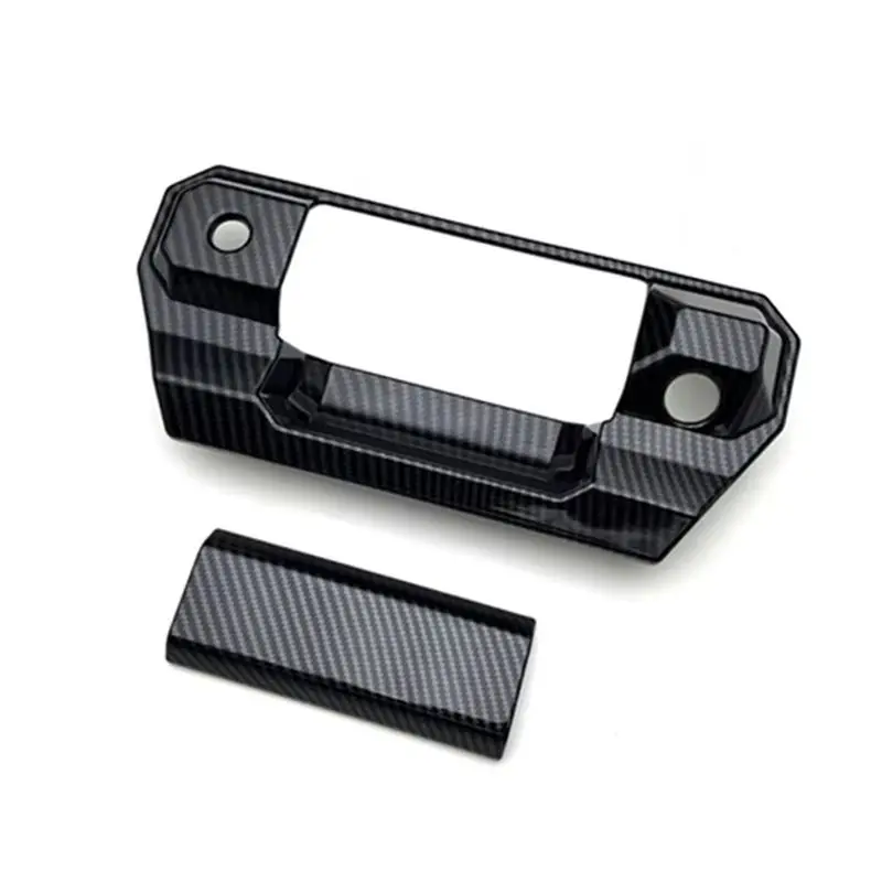 

Carbon Fiber Look Rear Tailgate Trim Cover For Toyota Tacoma SR 2024 2025 Car Styling Accessories Trunk Handle Replacement Part