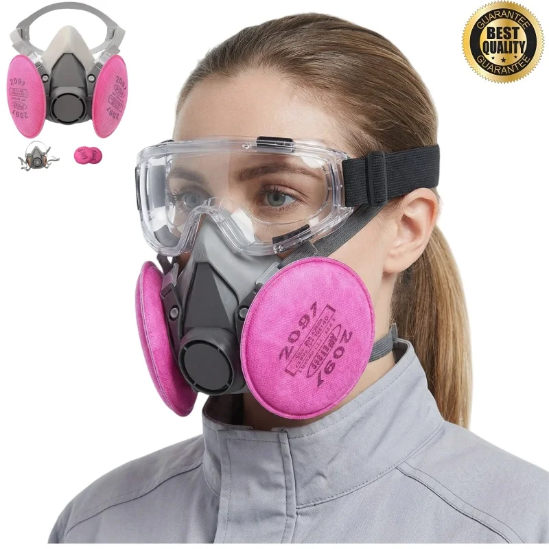 

Anti-dust mist 6200 Gas Mask set Industrial half-face spray respirator for 2091/6001 series filter mask is safe and reliable