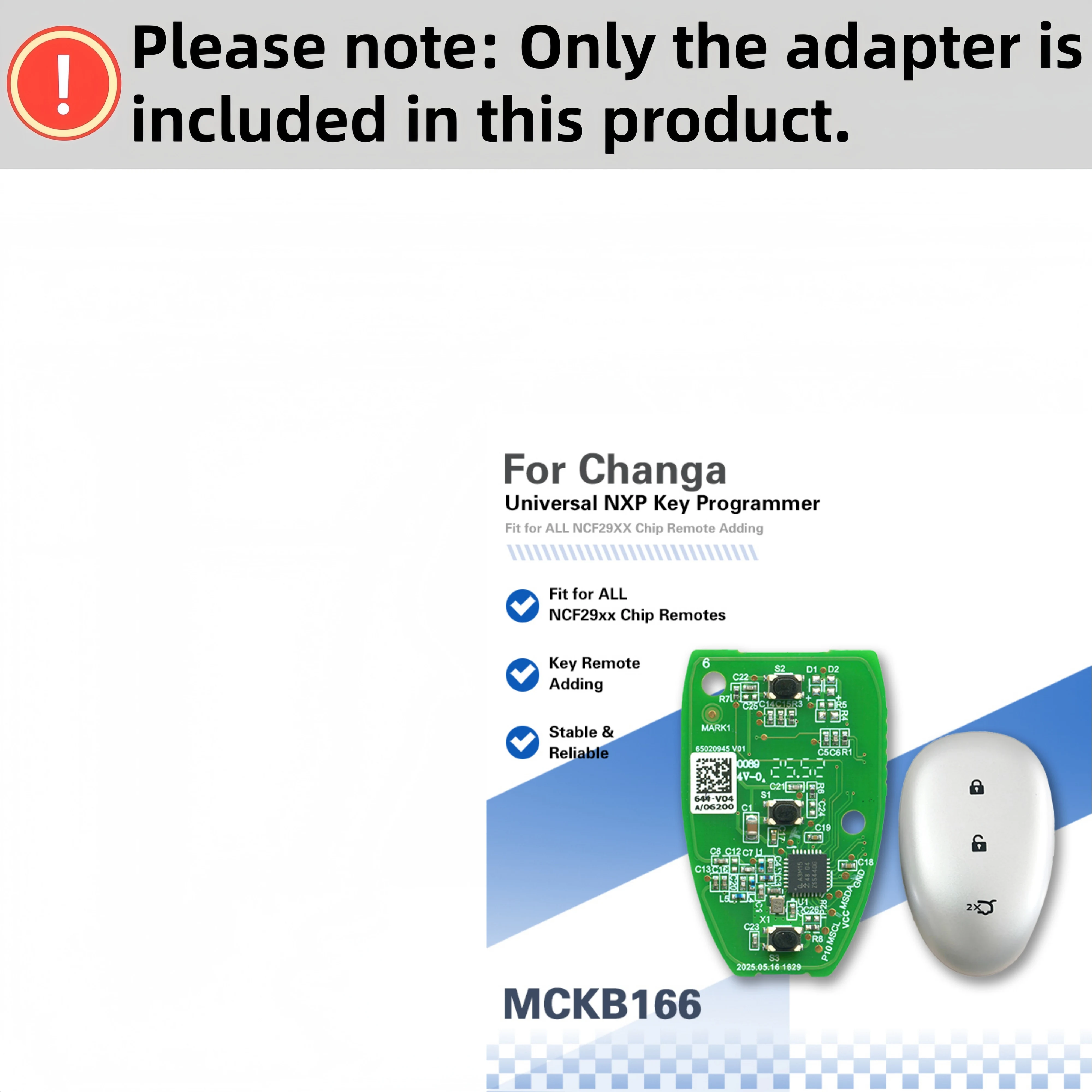 Adapter Number 166-180 Compatible with Nxp Killer Kydz Xhorse... Devices, Suitable for Changan Maxu Venuci Isuz... Remote Key Pcb Holder