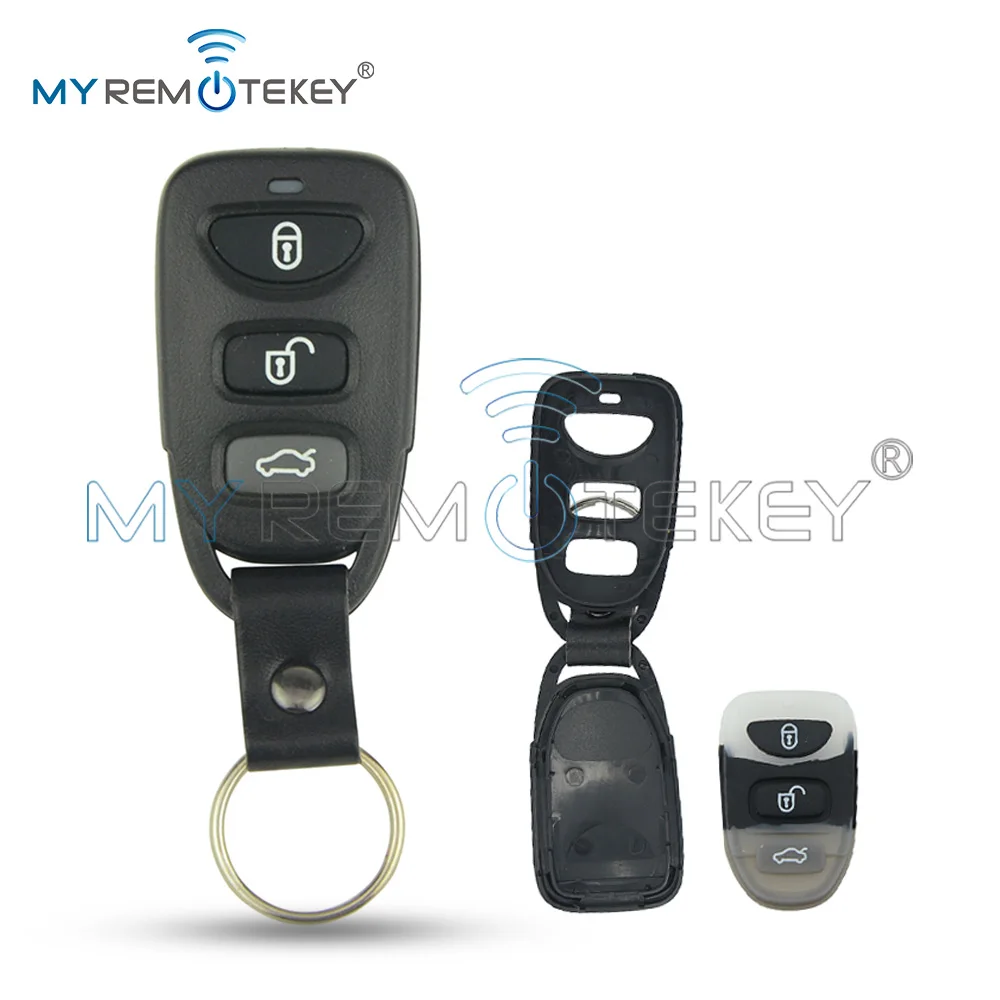 REMTEKEY Remote Key Fob Shell Case 3 Button PLNHM-T011 for Hyundai KIA SORENTO RONDO 2007 2008 2009