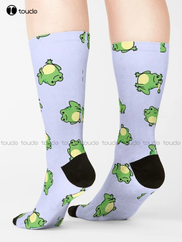 

Frog Frog, Toad, Amphibian Socks White Soccer Socks Men Unisex Adult Teen Youth Socks 360° Digital Print Harajuku Streetwear Art