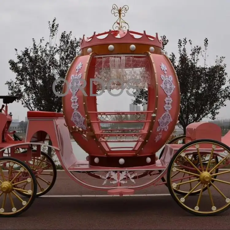 Cinderella horse carriage for sale Factory Price Hollow pumpkin carriage Customized Beautiful modern horse carriage