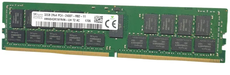 サーバーメモリ SK hynix 32GB DDR4 メモリ PC4-2400T Hynix 32GB 2RX8 PC4-2400T-SE1-11 HMA82GS6AFR8N-UH N0 DDR4-2400