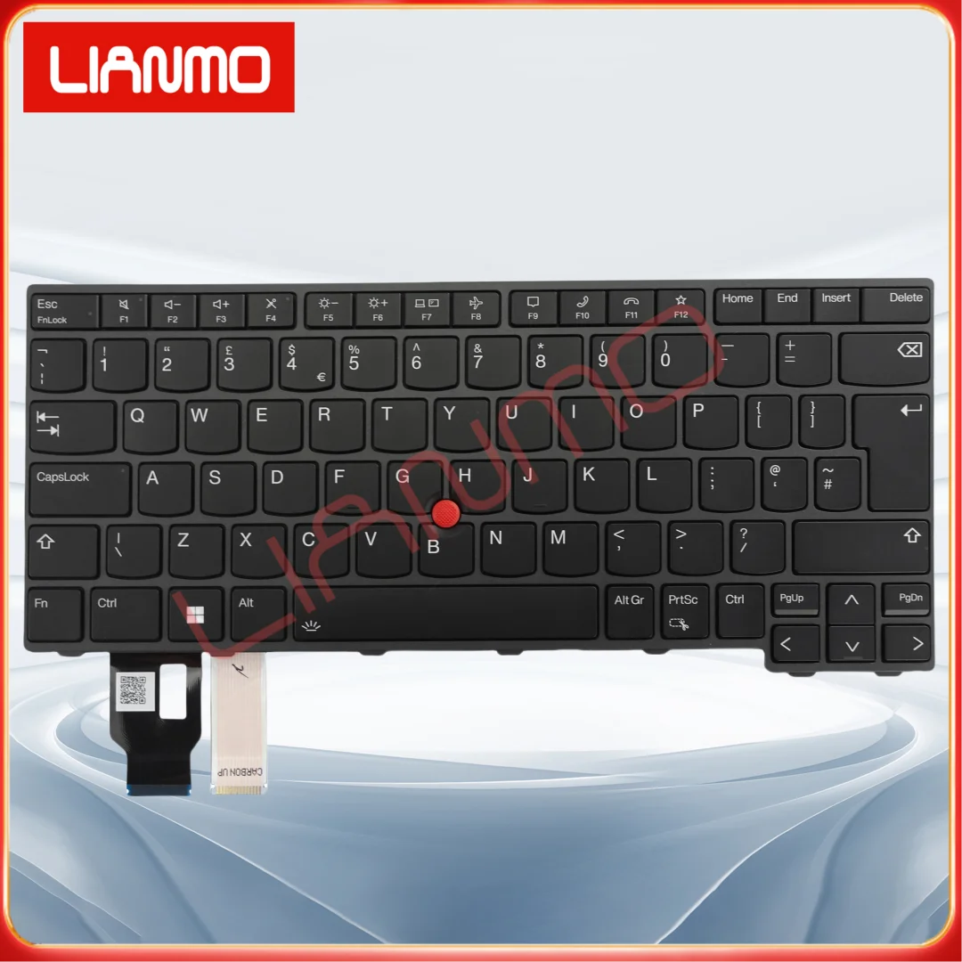 US/UK/CZSK/GR/KR/LA/EE/NO/AR/HE/RU/SI/TR/SP/FR/Klawiatura do Lenovo ThinkPad T14 Gen3 P14S L14 Gen3 Gen4 Klawiatura z podświetleniem — zdjęcie produktu 7