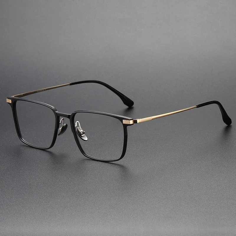 

Aluminum-magnesium Pure Titanium Frame Business Men Women's Glasses Square Frame Anti-blue Light Color-changing Anti-fog Lenses