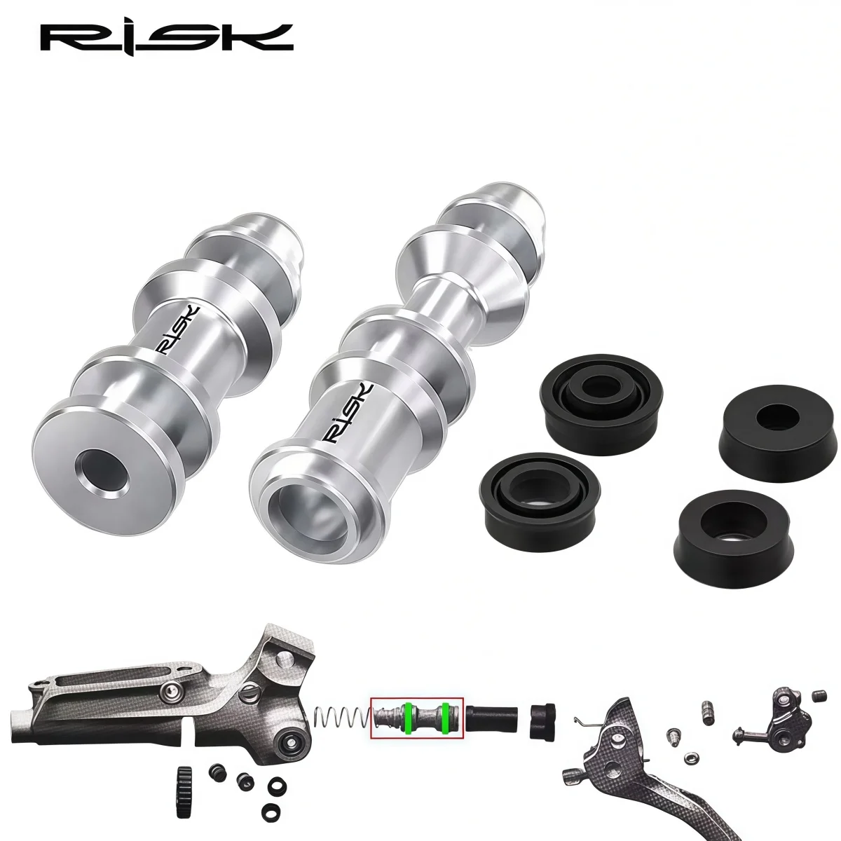 RISK Titanium Master Cylinder Piston For SRAM GUIDE T R RE RS RSC ULTIMATE / LEVEL T TL TLM ULT / DB5 Brake Levers Rod ＆ Seals