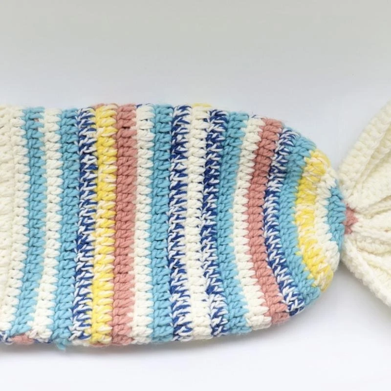 Beautiful Fish Tail Children Hat Knitted Hat Warm Beanie Hat Knit Hat All-match Windproof for Chilly Outdoor Activities
