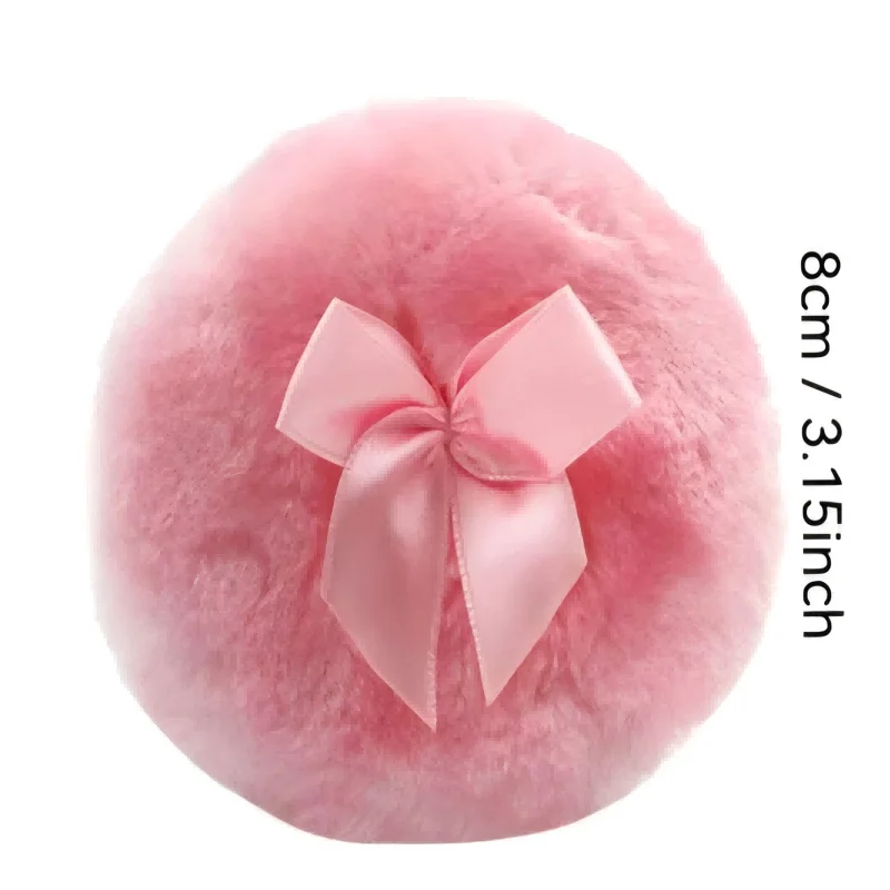 5 stuks grote fluwelen poederdons premium kwaliteit wasbare herbruikbare make-up tool voor gezicht en lichaam poeder toepassing luxe schoonheid E