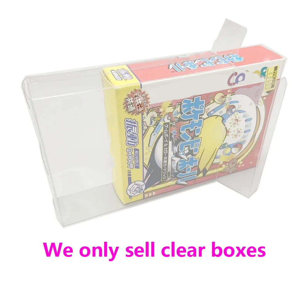 

100pcs Transparent Box For GameBoy Color GBC For POCKEMON PINBALL JP Versions Game Card Cartridge Storage Protector Shell