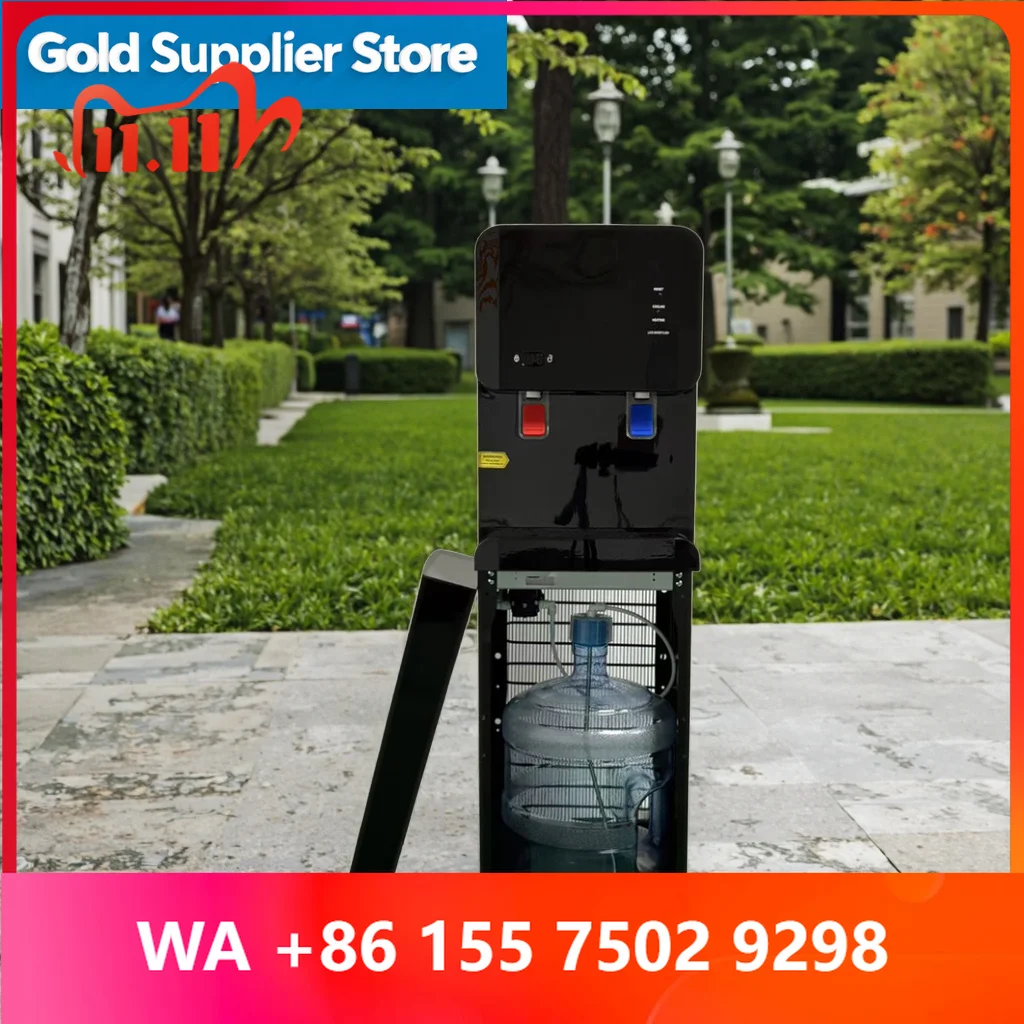 Bottom Loading 5 Gallon Water Dispenser Hot and Cold, Compressor Cooling Freestanding with Child Safety for Offi,Home