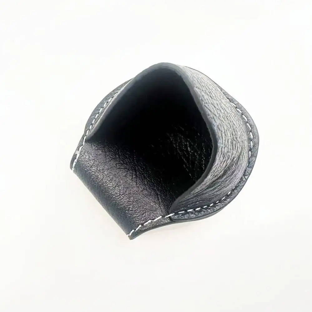 Leather Pool Chalk Holder Clip For Brolanz Billiard Accessory Snooker Cue Tip Pouch Black Portable Organizer
