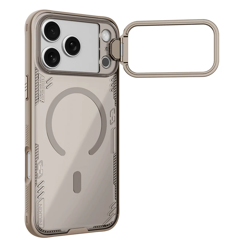 Magnetyczne etui do iPhone'a 17 Pro Max, NILLKIN Iceblade, trwałe bio-materiały, lustrzana osłona z funkcją podstawki, importowana ochrona Bayer — zdjęcie produktu 4