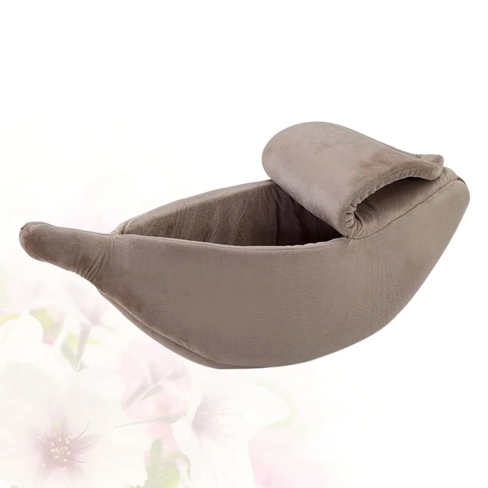 

Khaki S Banana Pet Bed Warm Nest for Cats Dogs Puppies Cute Design Bright Color Suitable Anywhere Pet Bed