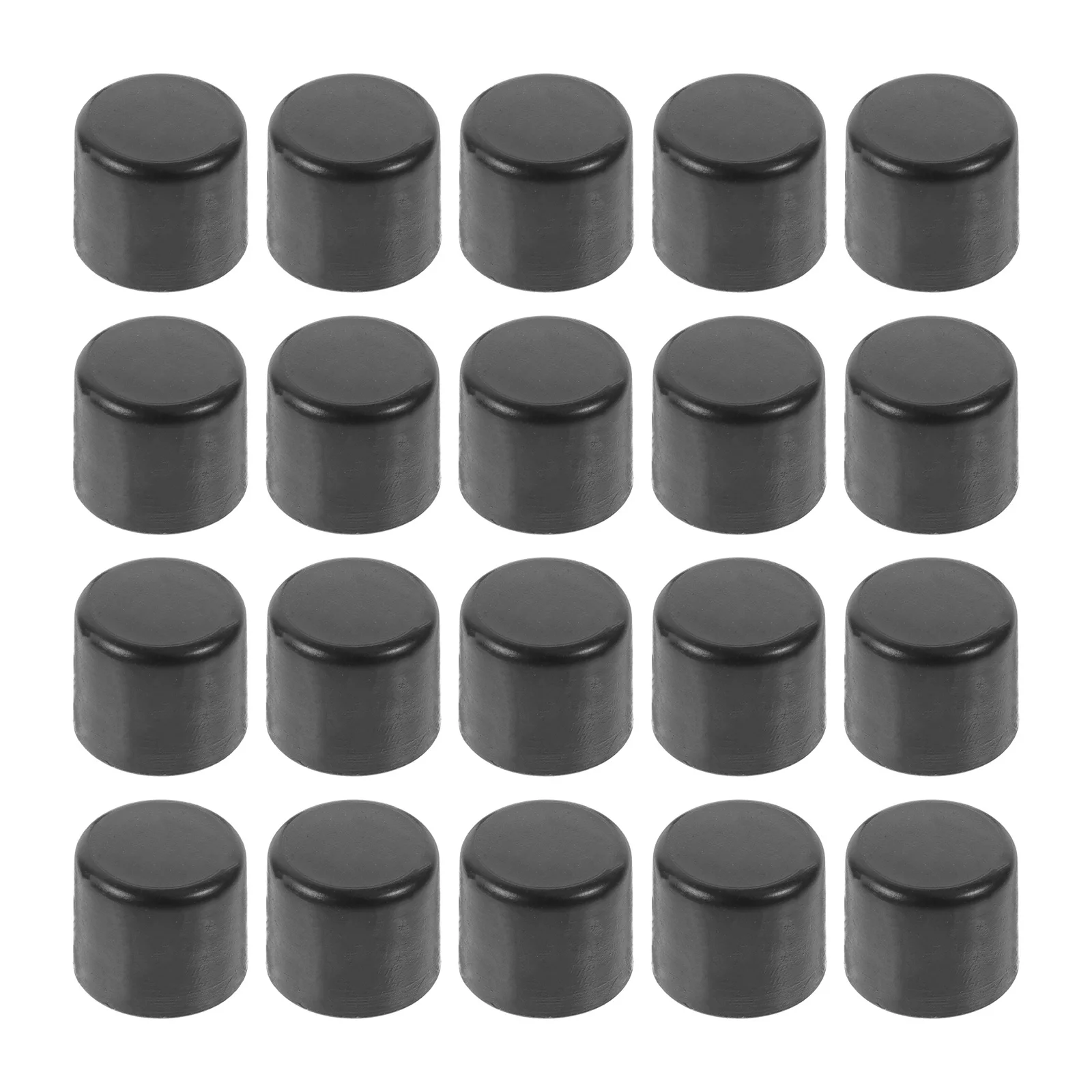 20 Buah Tutup Ujung Foosball Plastik Tanpa Perakitan Penggunaan Nyaman Penampilan Elegan Pelindung untuk Batang Meja Tutup Ujung Foosball