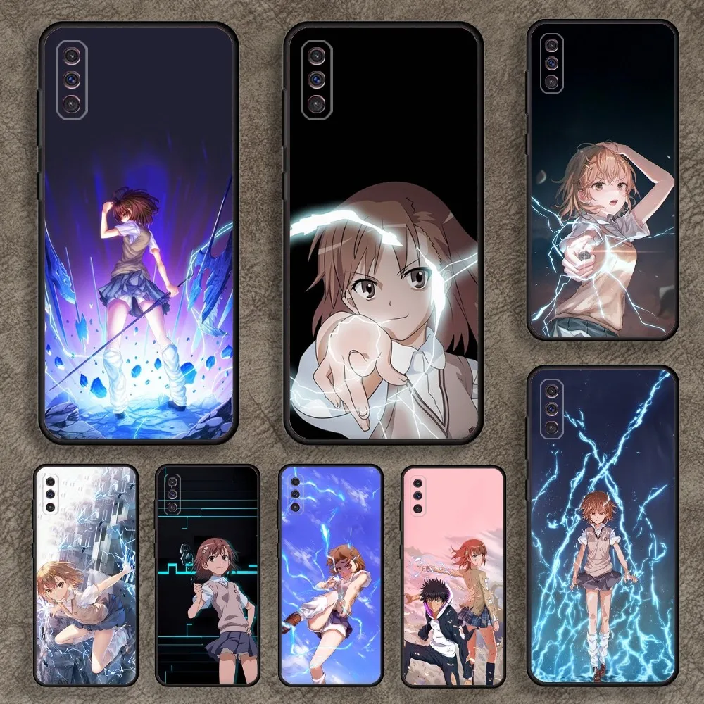 A Certain Scientific Railgun Phone Case for SamsungA 91,80,73,72,71,70,53,52,51,42,41,40,32,31,30,22,21,20,13 S Soft Black Case