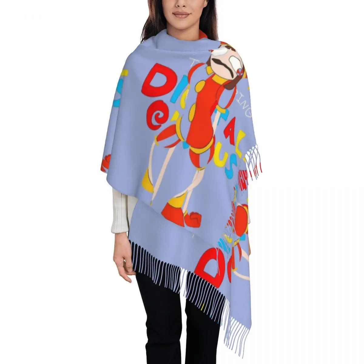 

The Amazing Digital Circus Shawls Wraps for Ladies Winter Large Long Scarf Pomni Ragatha Caine Pashmina Shawl Scarves