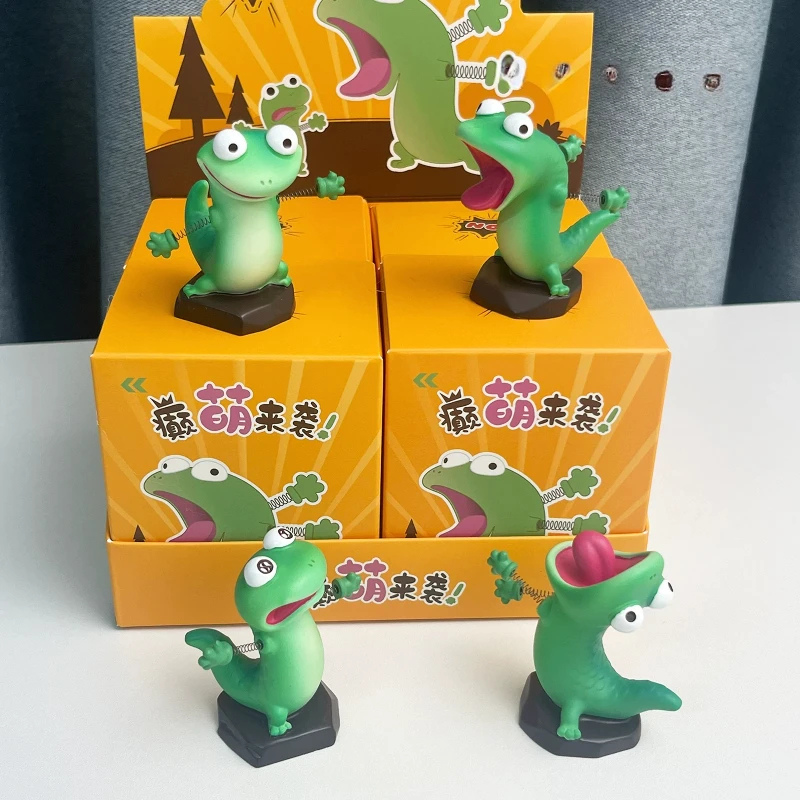 

Beaver Transformation Plan Lizard Merchandise Blind Box Doll Cute Figure Desktop Ornament Holiday Gift Toy Model Mystery Box
