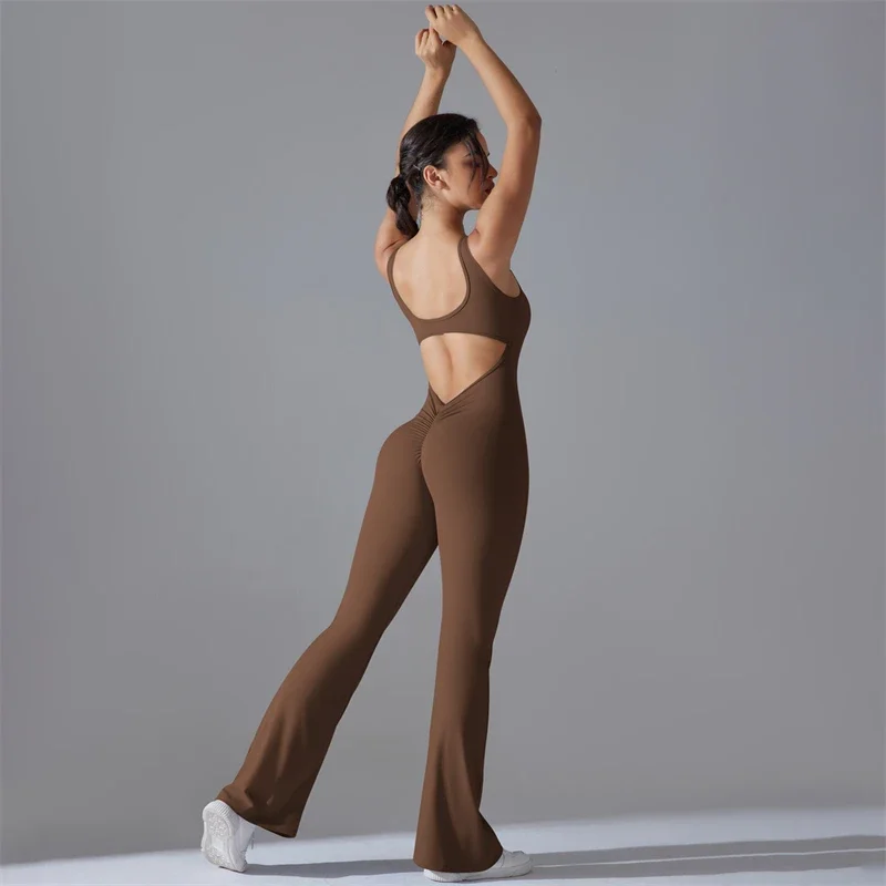 Сексуальный комбинезон для спортзала с V-образным вырезом, женский комплект, тренировочный костюм для йоги, спортивная одежда, женский спортивный комбинезон, комбинезоны для фитнеса, эластичные боди для тренировок