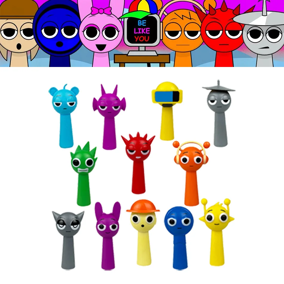 

Game Sprunki Pvc Figure 1/6/12pcs 7-8.5cm Sprunki Incredibox Action Figures Collection Model Toy For Kid Birthday Christmas Gift