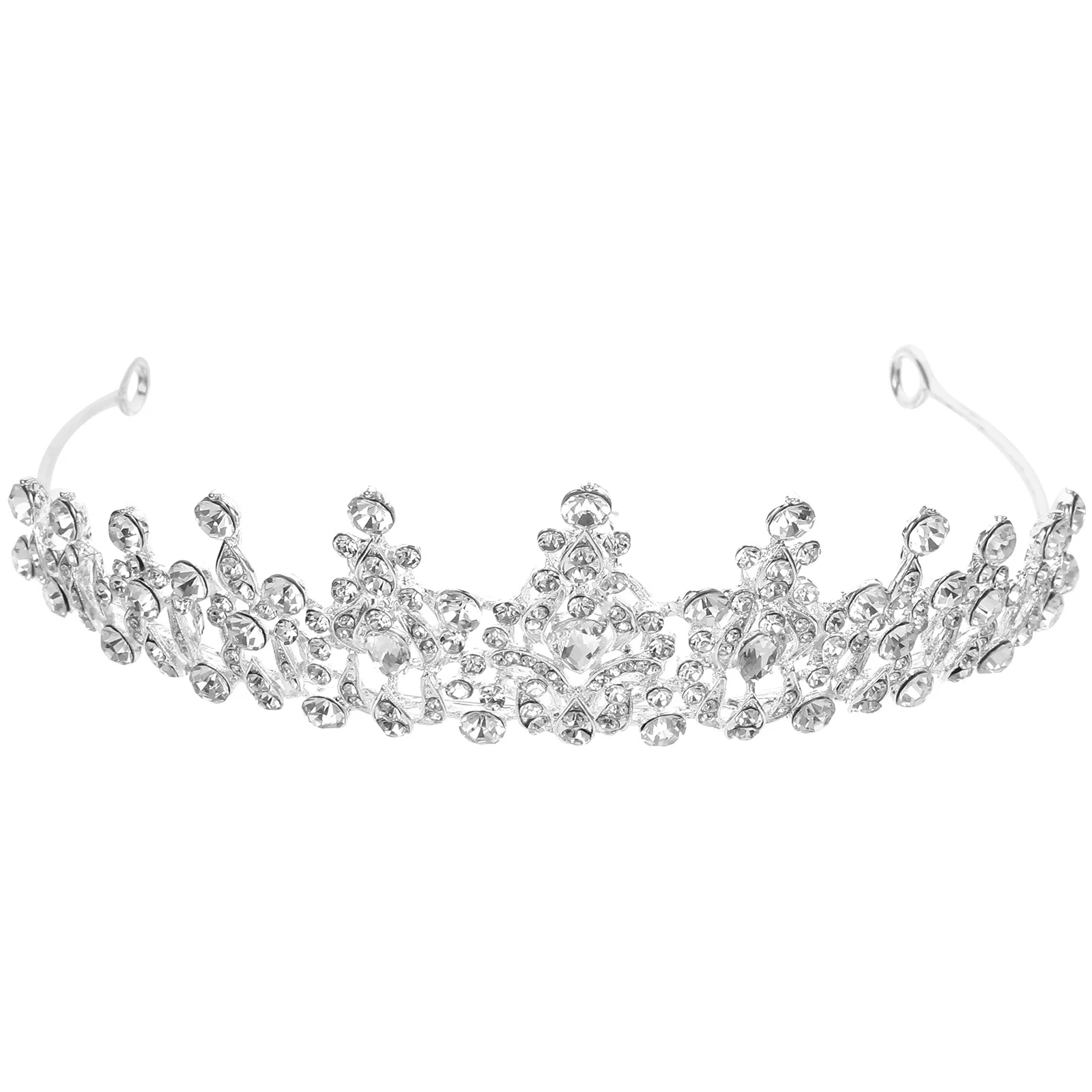 

Bride Metal Crown Exquisite Wedding Headpiece Elegant Bridal Tiara Rhinestone Hairband Charming Party Accessories for Women