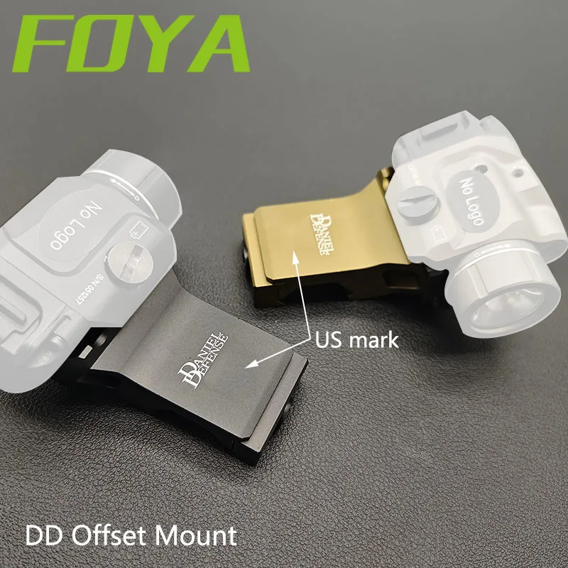 

Outdoor Tactical Flashlight Base Scout Light For M300 M600 Airsoft Offset Side Mount Fit 20mm Rail Weapon Metal Mount Accessory