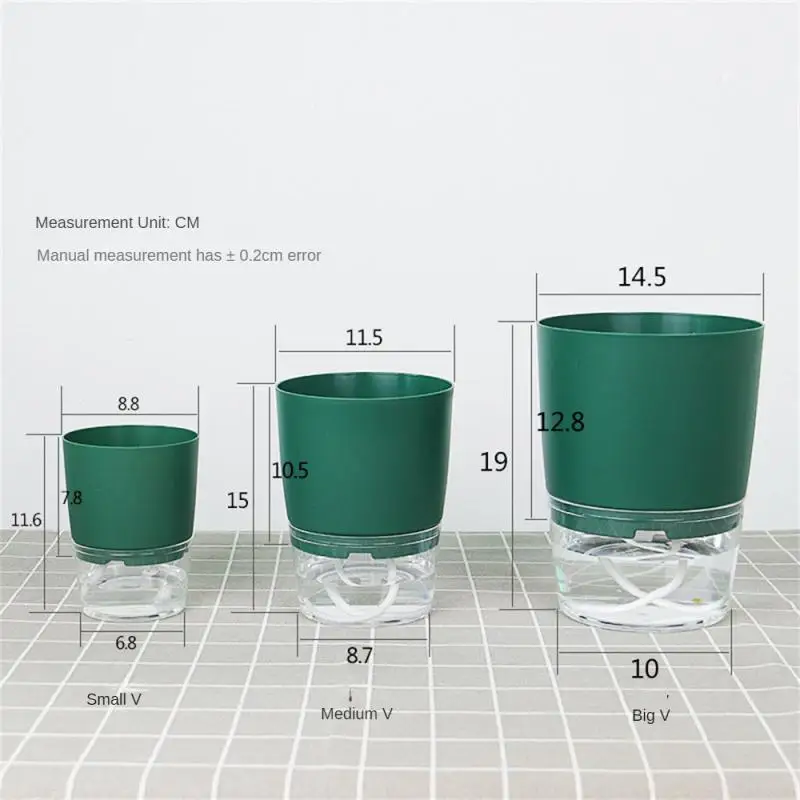Automatic Watering Flower Pot Corrosion Resistant Succulent Plant Pot Reusable Double Layer Plants Basket Garden Supplies