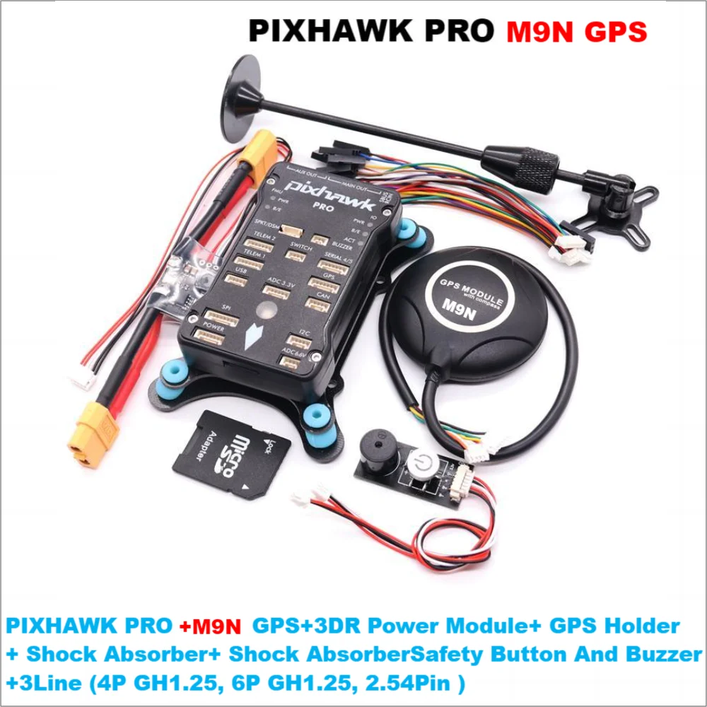 Pixhawk PX4 PRO M9N GPS PIX 32 Bit Flight Controller Autopilot with 4G SD RC Quadcopter Ardupilot ArduPlane ArduRover