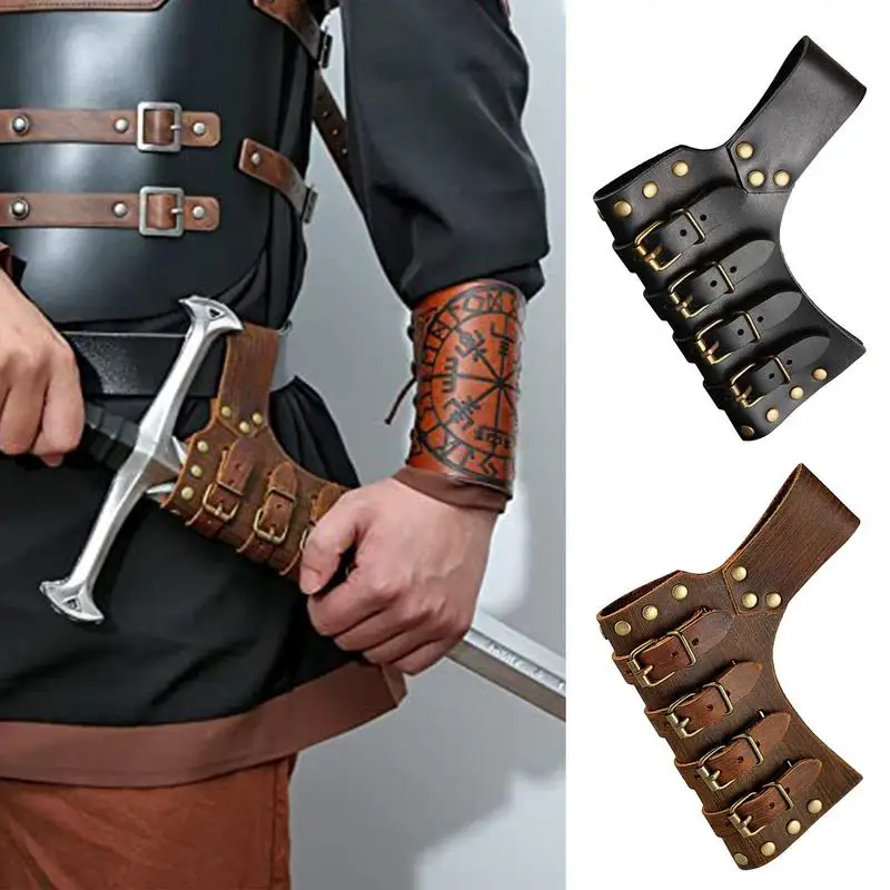 New 1pc Medieval Sword Frog Belt Waist Sheath Scabbard Adult Warrior Armor Costume Rapier Leather Buckle Strap Holster