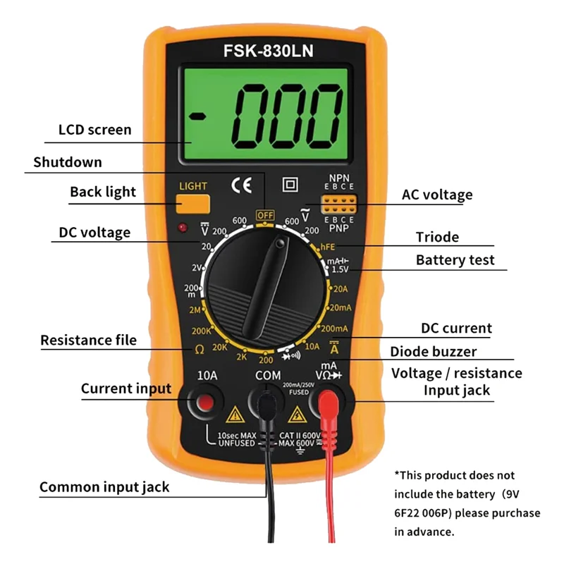 ABLU-Kit Besi Solder, Besi Solder Suhu Dapat Disesuaikan 60W/110V dengan Ujung Solder Dudukan Multimeter Digital Steker AS