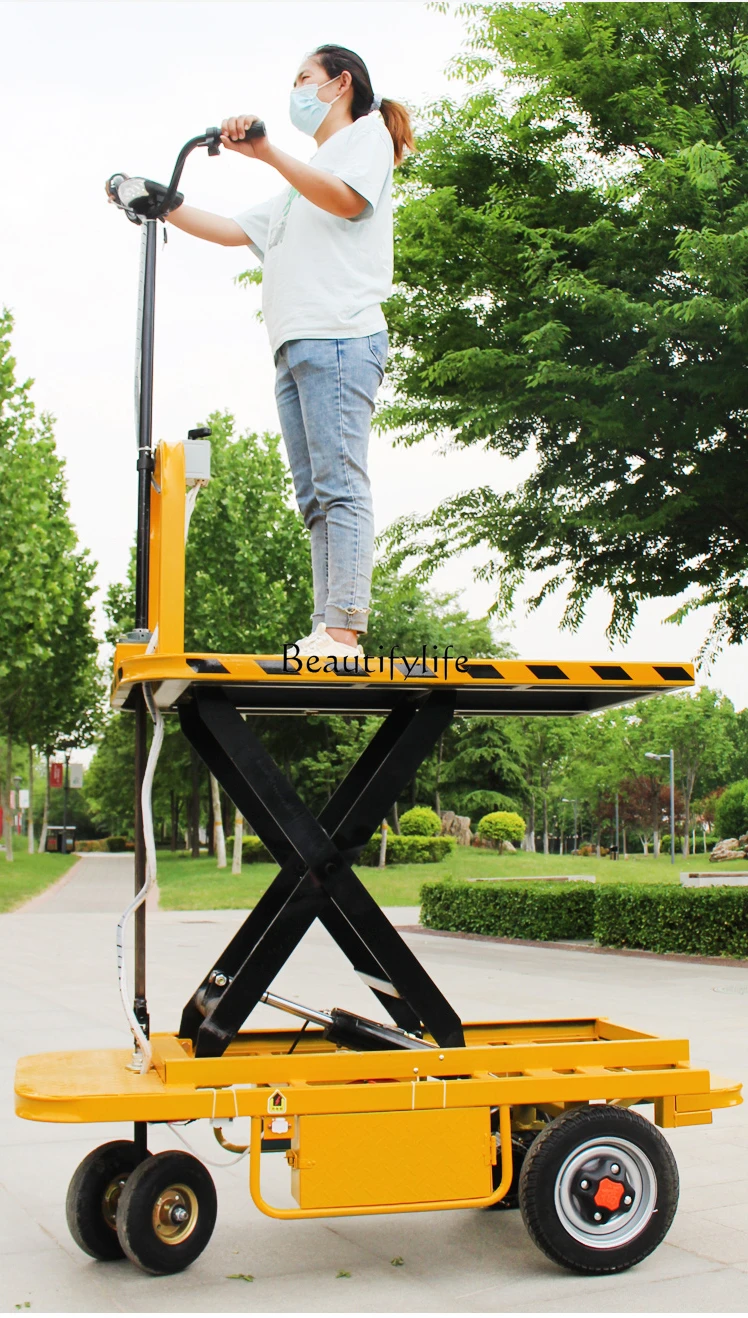 Electric Lifting Workshop Platform Trolley Observation Patrol Car