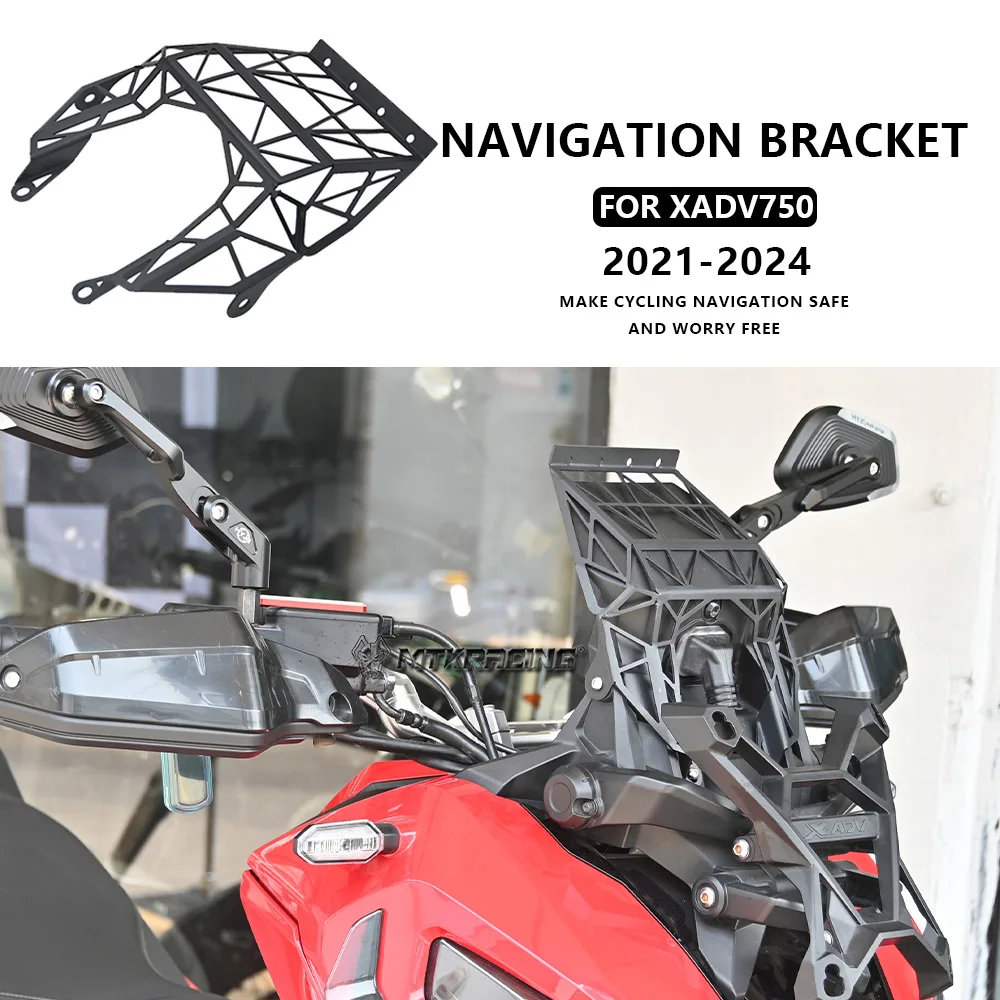 

For HONDA XADV 750 Motorcycle Front Stand Holder Smartphone Navigation Bar Mobile Phone Bracket GPS