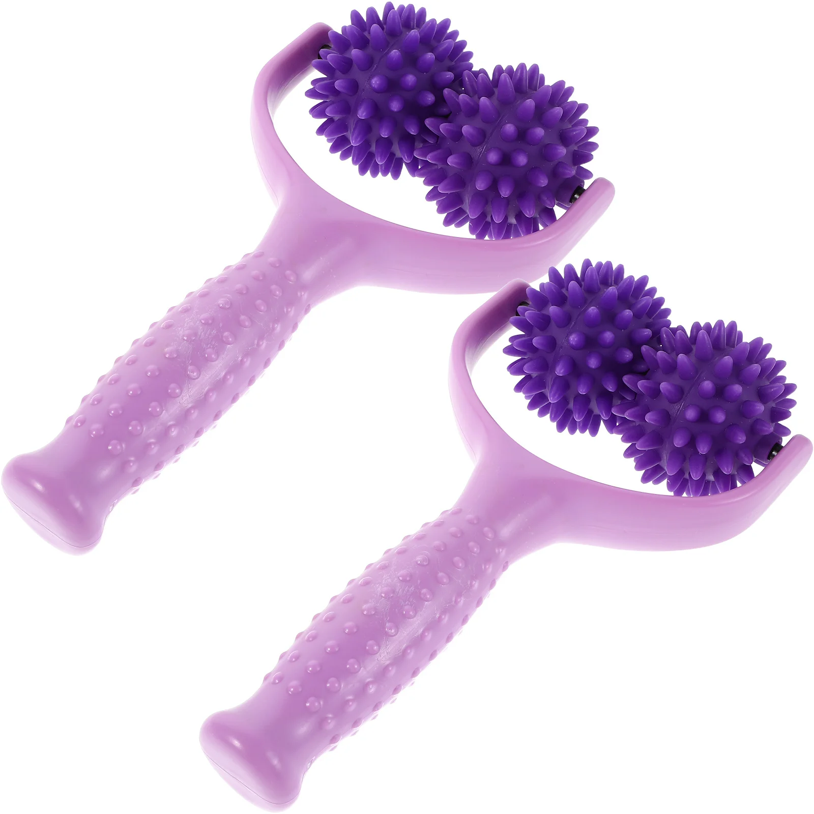

2Pcs Handheld Spiky Massage Roller Stick Y-Shaped Muscle Relaxation Tool for Back Shoulder Neck Muscle Care