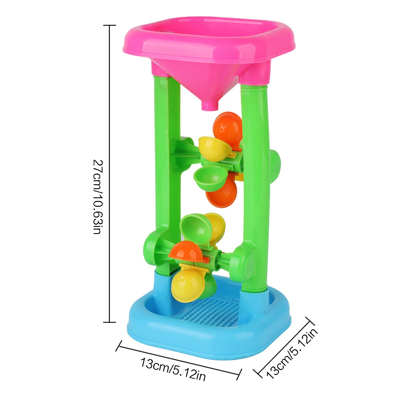 Kids Beach Toy Set Sand Timer And Water Wheel Combination Suitable For Multiple Sand Materials - view 6