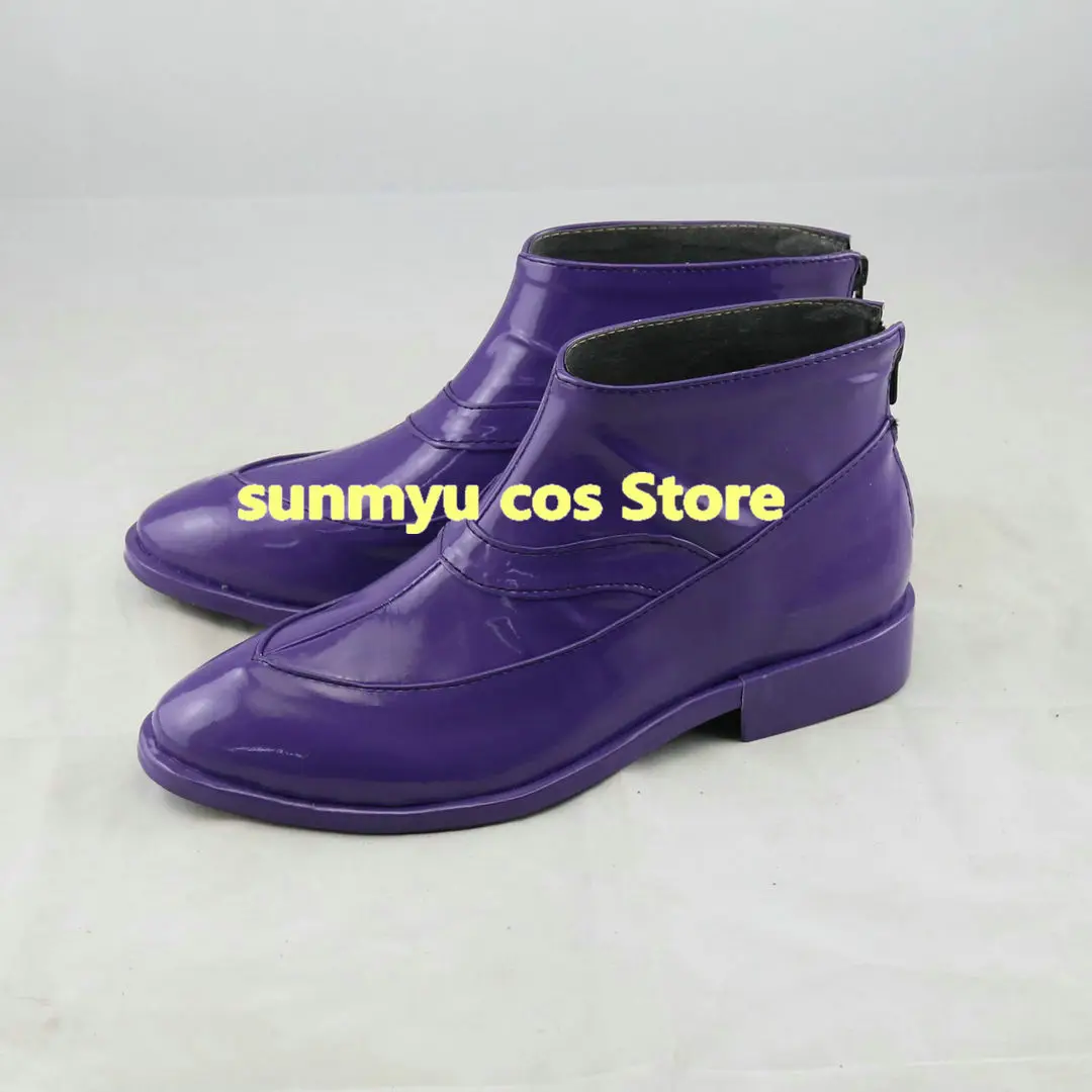 Jojo Bizarre Adventure Golden Wind Leone Abbacchio Scarpe Cosplay Stivali viola