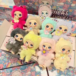 Neue echte Liila LUKY CAT Plüsch Serise Anime Action-figuren Caja Ciega Trendy Anime Figuren Schöne Modell Puppe Ornamente Geschenk