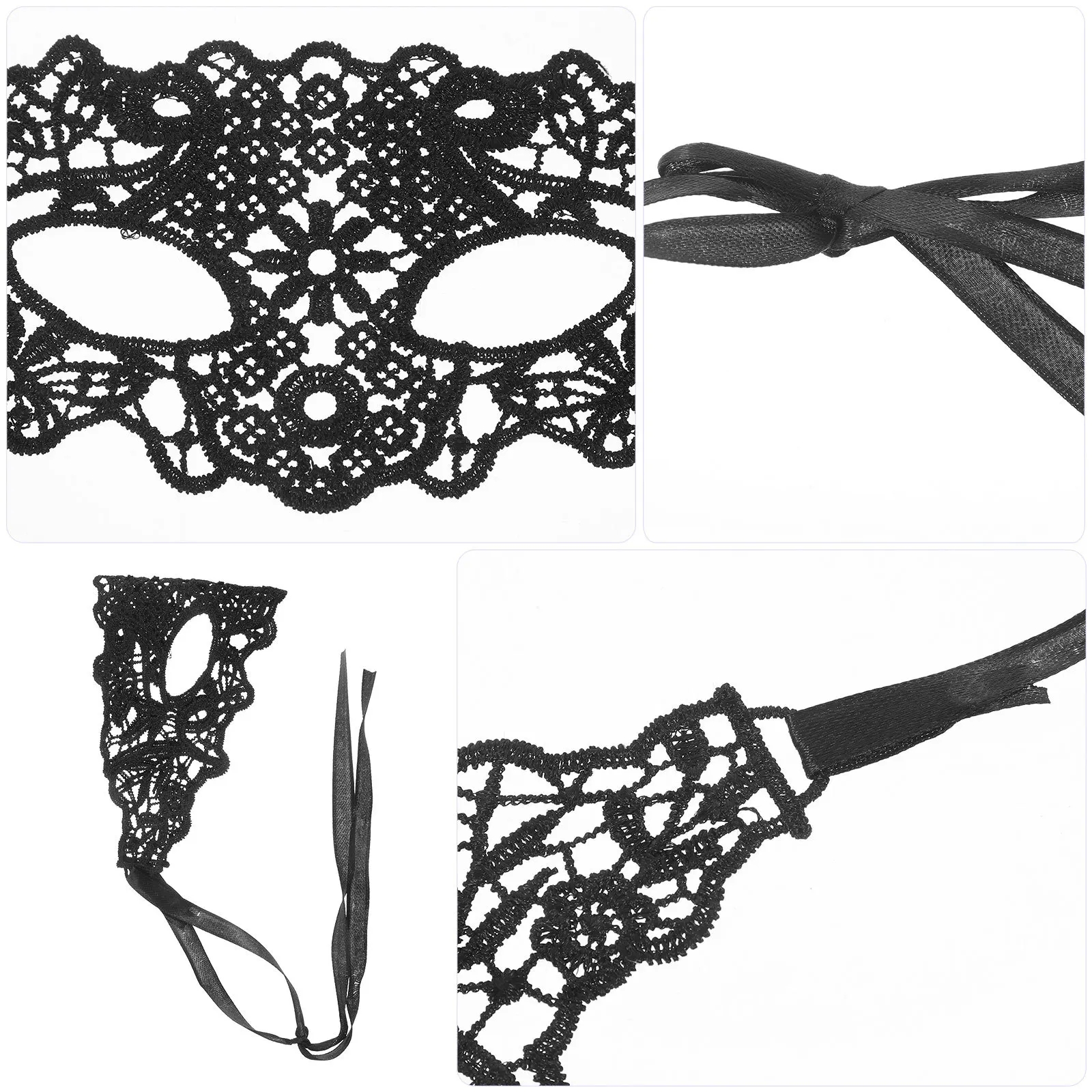 

Half Face Masquerade Mask Lace Comfortable Cosplay Party Mask for Women Halloween Festival Dance Costume Lace Masks