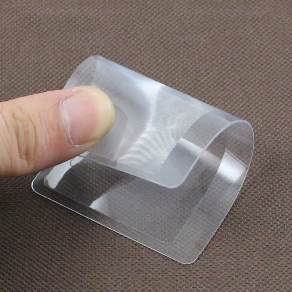 5/10Pcs 3 X Magnifier Magnification Magnifying Fresnel Lens 85 x 55mm Pocket Credit Card Size Transparent magnifying glass