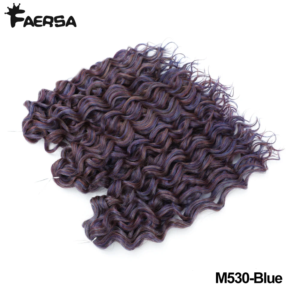 Tief gewelltes Twist-Häkelhaar, Afro-Locken, Wasserwellen-Häkelzöpfe, synthetische lockige Flechten-Haarverlängerungen für Frauen, 45,7–61 cm – Detail 11