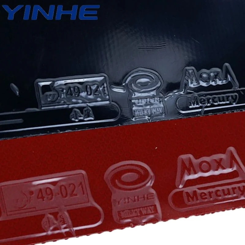 

YINHE MERCURY Pimples-in Table Tennis Rubber OX Black Red MERCURY Ping Pong Rubber No Sponge for Beginner Training ITTF Approved